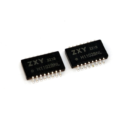 acheter SMD gauche simple PoE+ Lan Isolation Transformer 100 T bas 16 Pin Modules fabrication en ligne