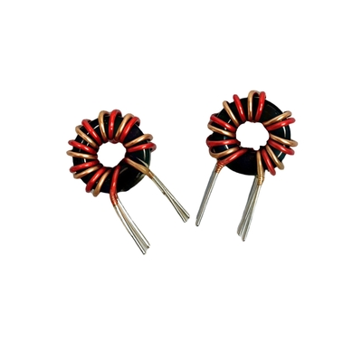acheter T8*4*3 Inducteur d'anneau magnétique 8UH Filtre de puissance à double câble en cuivre rouge fabrication en ligne