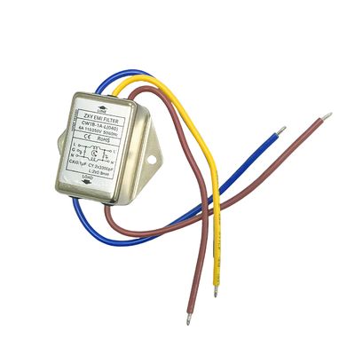 acheter Filtre EMI CW1B-1A-L 6A Purification de la puissance Type plomb Filtre à courant alternatif à phase unique fabrication en ligne