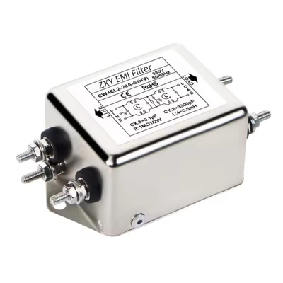 Filtre EMI à double section monophasique AC380V/440V Puissance haute tension CW4EL2-10A 20A 30A-T/S CW4L2 Type de boulon/soudure