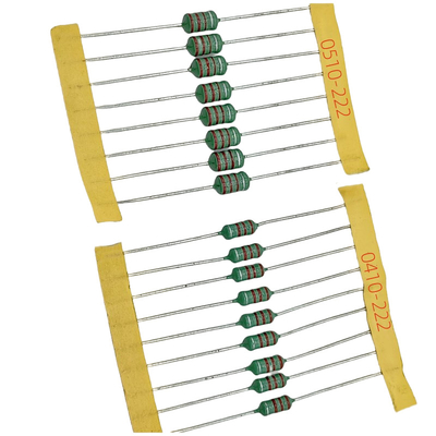 Inducteur d'anneau de couleur à haute stabilité Induction axiale de plomb pour les circuits de filtrage
