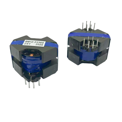 Transformateur de puissance à haute fréquence à base de ferrite RM12 de haute qualité sur mesure