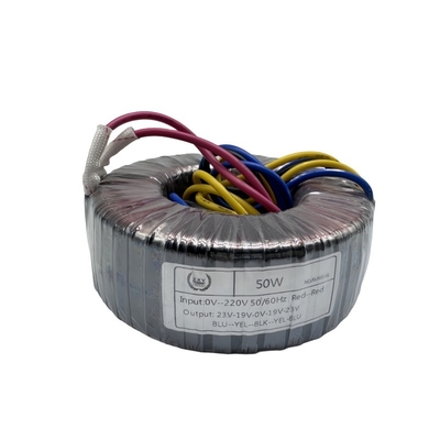 Transformateur de puissance toroïdal en cuivre 50W, conversion 0-220V pour usage industriel