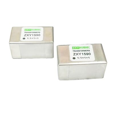 ZXY1590 Transformateur audio 1+1:1+1 en permalloy avec noyau à haute perméabilité et construction durable