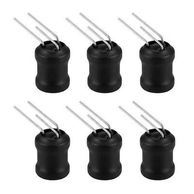 Inducteur de puissance ferrite radial à 3 broches avec inductance réglable de 120 µH à 115 mH, résistance à courant élevé et faible perte